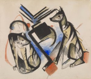 Two Wolves. 1913