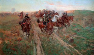Scene from the Battle of Kuryuk-Dara in July 1854