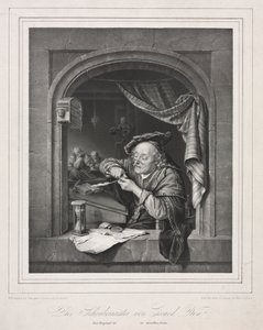 The Writing-Master of the Old Schoolmaster by Franz Seraph Hanfstaengl