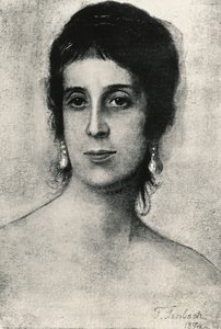 Portrait of Laura Acton by Franz Seraph von Lenbach