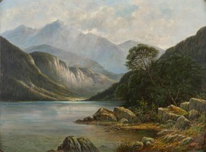 Badersee with Wetterstein by Franz Stephan Paschinger