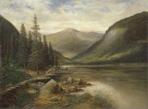 Erlaufsee with Bare Peak in the Background