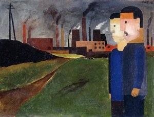 Industrial Landscape and Workers by Franz W. Seiwert