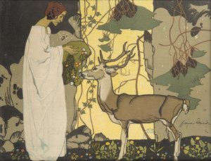 Girl with Deer