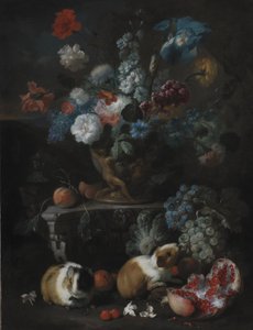 Flower Piece with Guinea Pigs