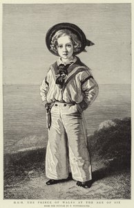 H R H The Prince of Wales at the age of Six (engraving)