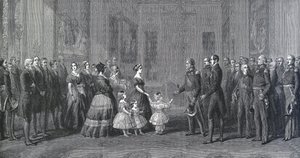 Queen Victoria Receives Louis-Philippe I, King of France at Windsor Castle, October 8, 1844 (engraving after Winterhalter)