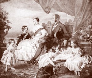 Queen Victoria with Prince Albert and Their Children, from 