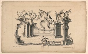 Rocaille Motifs and Dados, from Set No. 120 by Franz Xaver Habermann