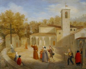 In the Monastery Courtyard