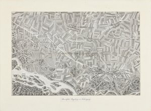 Perspective Map of the Marchfeld. Surroundings of Sachsengang