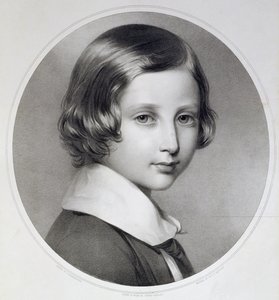Albert, Prince of Wales (1841-1910), original engraved by Thomas Fairland, published by M. and N. Hanhart, 1852