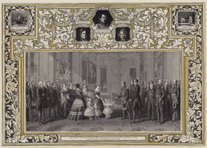 Her Majesty the Queen receiving King Louis Philippe in Windsor Castle, 8 October 1844 by Franz Xaver Winterhalter