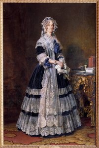Portrait of Marie Amelie de Bourbon, Queen of the French. 1842