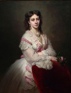 Portrait of Countess Maria Branicka 1843-1918, née Princess Sapieha, 1865