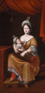 Kösem Sultan and her son, the future Sultan Murad IV or Sultan Ibrahim
