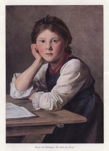 A Child of the Mountains by Franz von Defregger
