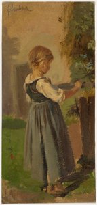 Peasant Girl by Franz von Lenbach