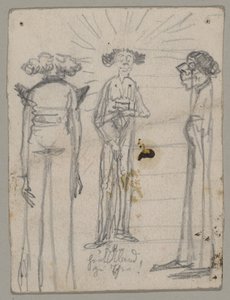 Caricature of Three Gaunt Old Persons