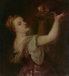 Copy after Titian: Lavinia as Salome by Franz von Lenbach