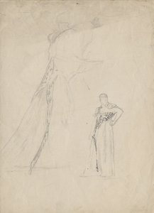 Drapery Study with Leopard Skin by Franz von Matsch