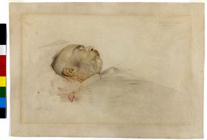 Emperor Franz Joseph I on the Deathbed by Franz von Matsch