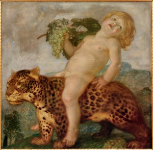 Bacchus Boy on a Panther by Franz von Stuck