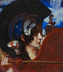 Fighting Amazon by Franz von Stuck