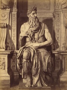 Moses by Michelangelo, central sculpture of the Tomb of Julius II
