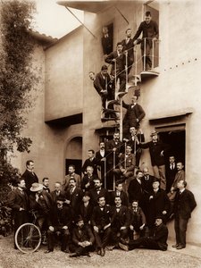 Portrait of the Employees of the Alinari Brothers Photographic Establishment, in Florence