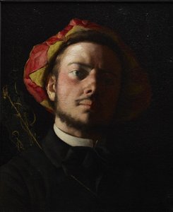 Portrait of an Anonymous as a Troubadour by Frédéric Bazille