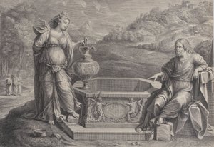 Christ and the Woman of Samaria by Frédéric Horthemels
