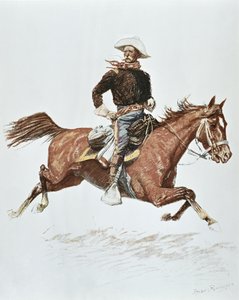 US Cavalry Officer in campaign dress of the 1870s