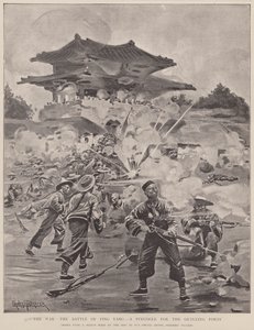 The war, the battle of Ping Yang, a struggle for the outlying forts