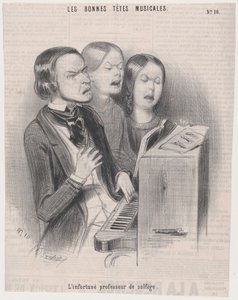 The Unfortunate Teacher of Musical Theory by Frederic Bouchot