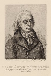 Portrait of the Composer Franz Anton Hoffmeister, 1754-1812 by Frederic Desire Hillemacher