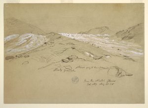 Aletsch Glacier, Bernese Alps, Switzerland by Frederic Edwin Church