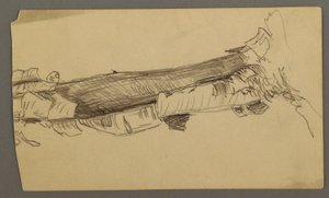 Bottom Section of a Dead Tree Trunk by Frederic Edwin Church