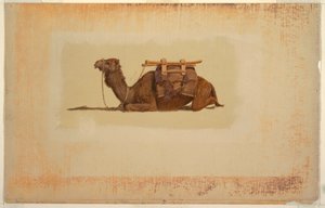 Crouching Dromedary by Frederic Edwin Church