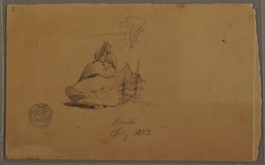 A Goat in Pandi, Colombia, July 1853 by Frederic Edwin Church