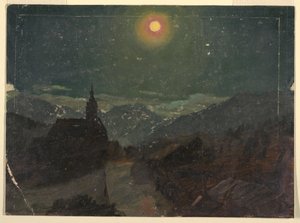 Alpine Landscape at Night, 1868 by Frederic Edwin Church