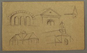 Architectural Studies, Austria (?), 1868 by Frederic Edwin Church
