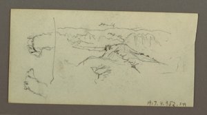Camel Studies, Tree Bush, and Valley, Possibly 1868 by Frederic Edwin Church