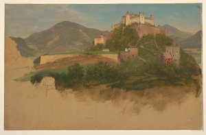 Castle from Salzburg, Austria, 1868