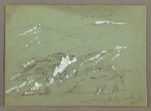 Drawing, Cephalonia, Greece, April 1869 by Frederic Edwin Church