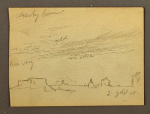 Cloud Study Over Buildings, Possibly 1868-69 by Frederic Edwin Church
