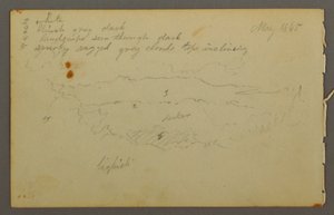 Cloud study, 1844 by Frederic Edwin Church
