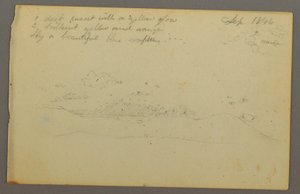 Drawing, Cloud Study, Hillside, 1844 by Frederic Edwin Church