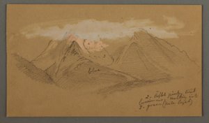 Clouds over Mountain Peaks, possibly 1868 by Frederic Edwin Church