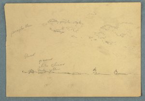 Drawing, Clouds over a Horizon Line, 1857 by Frederic Edwin Church